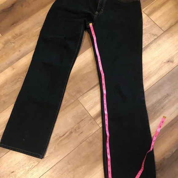 Calvin Klein Jeans Dark Blue Wash Boot Cut Size 8 32" Length - Picture 6 of 14